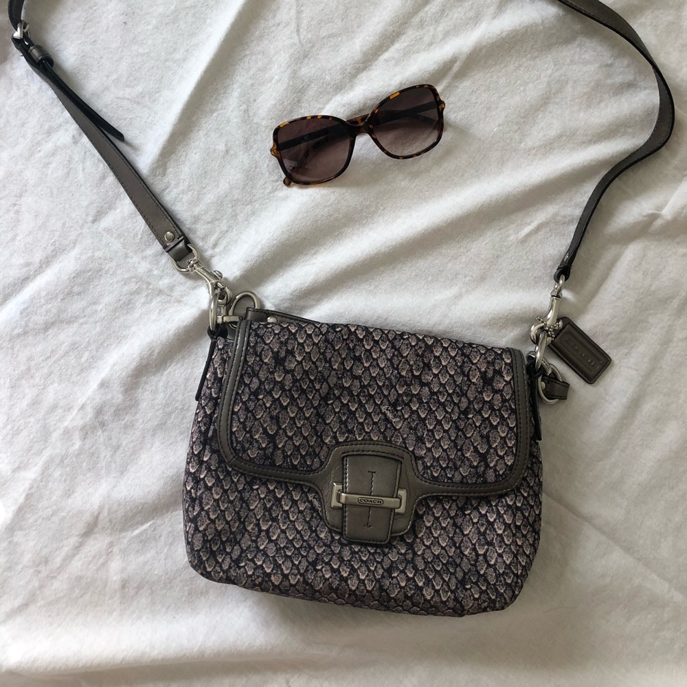 Coach Taylor Python shoulder crossbody bag.